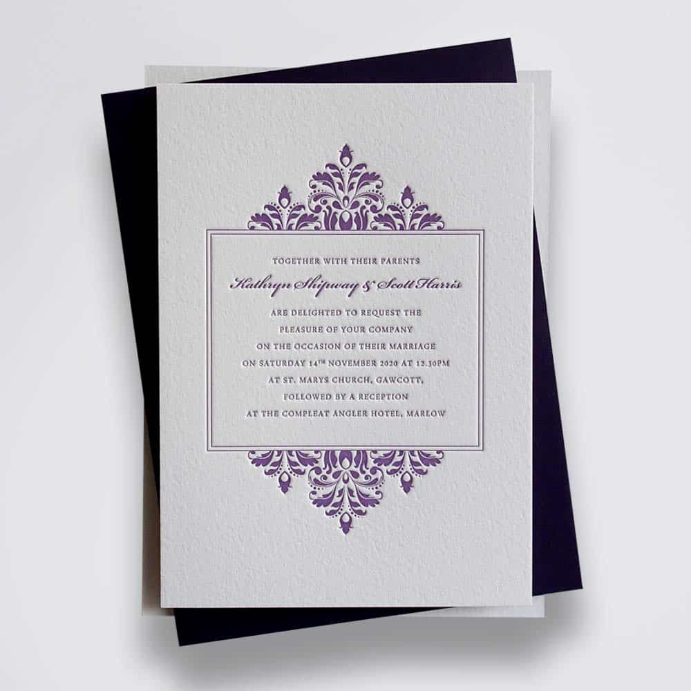 Audrey wedding stationery