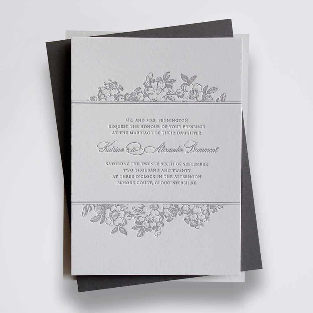 Katrina wedding stationery