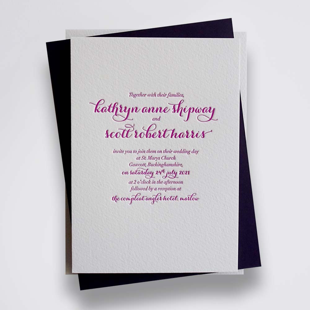 Lucy wedding stationery